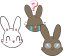 cute bunny Cursor Set thumbnail