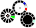 Animated Colorful Wheel Cursors Cursor Set thumbnail