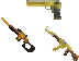 Realistic Golden Gunscursor set teaser