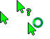 green cursors aero Cursor Set thumbnail