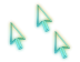 green to blue fade Cursor Set thumbnail
