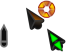 Nitro Black Green - Static & Two Animation Cursor Set thumbnail