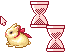 Pink & Yellow Bunny Cursor Set thumbnail