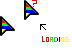 RGBY (Red, Green, Blue, Yellow) Cursor Set thumbnail