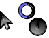 Monochromatic Black And Grey Cursor Set thumbnail