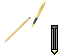 gold pen with two popular pencils Cursor Set thumbnail