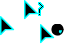 Turqouise and Black Cursor Set thumbnail