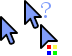 Extra Large Light Blue Cursor Set thumbnail