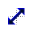 Black and Blue glow Diagonal 2.cur Preview