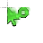 Green Fiery Working on Background.ani Preview