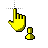 3D Gold Aero Person Select.cur Preview