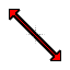 Red Inline diangoal resize 1.cur HD version