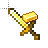 gold sword with gold ingot spinning.ani Preview