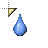 paint water cursor.bmp.cur Preview