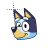 Bluey Heeler fun cursor.cur Preview