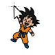 Dragon Ball Goku & Arrow Animated--cursor--SweezyCursors..ani 200% version