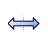 Blue Horizontal Resize Universal.cur Preview