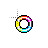 Rainbow Circle Cursor Black Outline.ani Preview