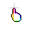 Rainbow Little hand Black Outilne.ani Preview