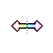 Rainbow hArrow Black Outline.ani Preview