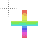 rainbow crosshair.cur Preview