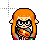 Orange inkling girl.cur Preview