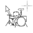 em-drum-kit-pncl-rght.cur Preview
