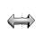 Curvy Chrome Horizontal Resize.cur Preview