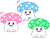 Cute Mushrooms Icon Set thumbnail
