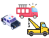 Emergency Vehicles Icon Set thumbnail