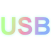 Rainbow USB Cool White Glow.png Preview