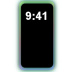 Rainbow Mobile Phone Cool White Glow.png Preview