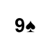 Playing Card Nine of Spades.png Preview