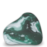 White, green, and blue swirl