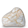 White and gold marble