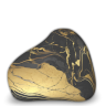 Black and gold marble