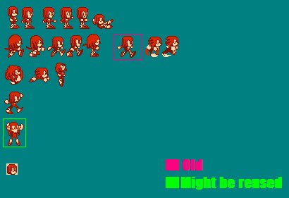 Old Somari-style Knuckles 2 Old Somari-style Knuckles 2