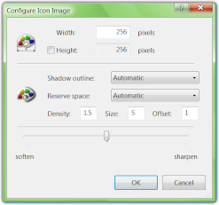 Configuring one of the generated image formats. Configuring one of the generated image formats.